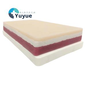 Трехслойная силиконовая модель имитации кожи для отработки хирургических разрезов и наложения швов, медицинская учебная модель - Product Image 1