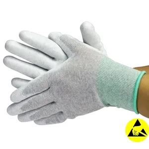 Connecteurs et bornes en argent, tissu polyester ESD, revêtement antistatique en PU pour la paume, ajustement parfait pour la paume, Carbon 2006 <span class=keywords><strong>Boulevard</strong></span> 200, garantie 1 an - Product Image 1