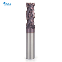 BFL carbure monobloc 4 cannelures 16 mm fraises en bout plus rugueuses pour mèches de routeur CNC