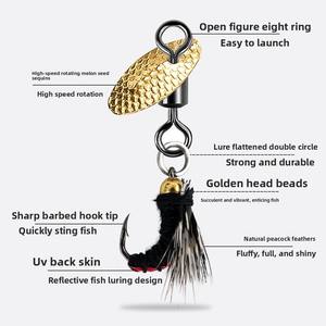 Juego de 5 piezas de señuelos de pesca con micro anzuelos tipo tiburón, recubiertos de epoxi, para pesca con mosca, atados a mano, con pelo sintético, imitación insecto/mosquito - Product Image 3