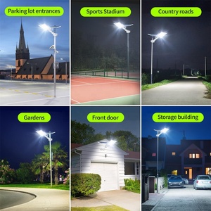 Farola Solar de 2000W con Control Remoto, Sensor de Movimiento, IP67 Impermeable, Lámpara de Poste para Iluminación Comercial de Estacionamientos - Product Image 3
