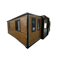 Casa Contenedor de Acero Expandible de 20 pies con Doble Ala, Villa Moderna Portátil Modular para Vivienda