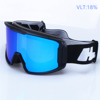 Revêtement anti-buée Googles Lunettes de snowboard Lentilles magnétiques Lunettes de ski pour la neige