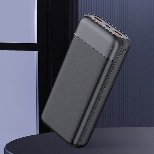 High Capacity Customized Logo PD22.5W Fast Charging 20000mAh Powerbank With Led Light Dual USB Output Port Power Banks