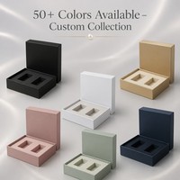 Caixa de Presente Rígida Personalizada em Duas Peças com Inserto de Espuma EVA Branca Fosca, Embalagem Luxuosa para Cosméticos e Fragrâncias, OEM 100pcs MOQ
