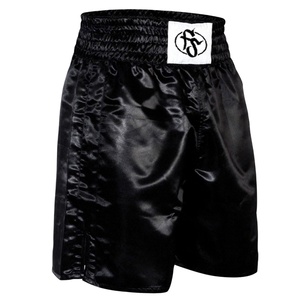 Short en coton brodé avec imprimé, boxe thaïlandaise - Product Image 1