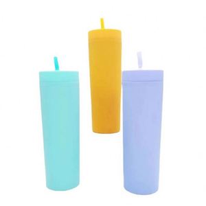 16Oz 450Ml Custom <b>Plastic</b> <b>Cup</b> <b>With</b> <b>Lids</b> <b>and</b> <b>Straw</b> for Water Juice Outdoor Travel Car Bottle BPA Free - Product Image 6