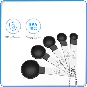 Juego de tazas medidoras y cucharas de cocina de plástico de 10 piezas para mediciones precisas - Product Image 4