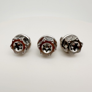 Bán buôn xe máy gương lỗ cắm bên phải tay trái vít m10x10mm Titan mặt bích bu lông gương chiếu hậu bên Adapter - Product Image 4