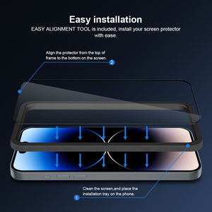 ฟิล์มกระจกนิรภัยป้องกันไฟฟ้าสถิตย์ OEM สำหรับ iPhone 17 16 15 Pro Max Plus ป้องกันรอยขีดข่วนสำหรับเลนส์กล้อง - Product Image 5