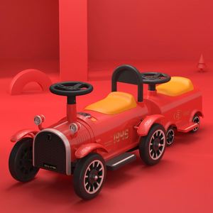 Petit train électrique à quatre roues et deux places - Voiture électrique pour bébé avec télécommande, pour garçons et filles, pouvant accueillir deux personnes - Product Image 2