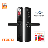 Cerradura Inteligente con Huella Dactilar y Código, Acceso por Wi-Fi, Control por Aplicación Tuya, Idiomas Personalizables, Servicio de Logotipo, Aluminio