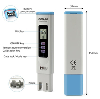 HM COM-80 numérique TDS mètre EC testeur 3 en 1 TDS Temp EC testeurs moniteur de qualité de l'eau mesure de pureté de l'eau pour piscine