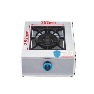 เตาแก๊ส2หัวอเนกประสงค์สำหรับใช้ในครัวเรือนทำจากสเตนเลสพื้นผิวเหล็กหล่อใช้ไฟฟ้าและใช้แบตเตอรี่ - Product Image 2