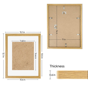 Khung Vải Bố In Tùy Chỉnh Bằng Gỗ Nghĩa Ô Giáng Sinh 8X8 4X6 Ngộ Nghĩnh Cổ Điển Tùy Chỉnh Khung Ảnh Khung Gỗ Treo Tường A3 - Product Image 2