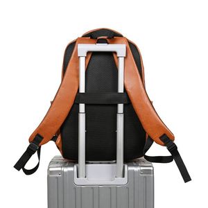 Personalized PU <b>Leather</b> <b>Men</b> Student Outdoor Small Casual Sports Waterproof Mochila Travel Bagpack Back Pack Backbag <b>Backpack</b> Bag - Product Image 4