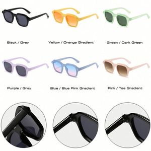 Gafas de Sol Cuadradas con Logotipo Personalizado, Montura Grande, Color Morado, Tonos Pastel, para Mujer - Product Image 6