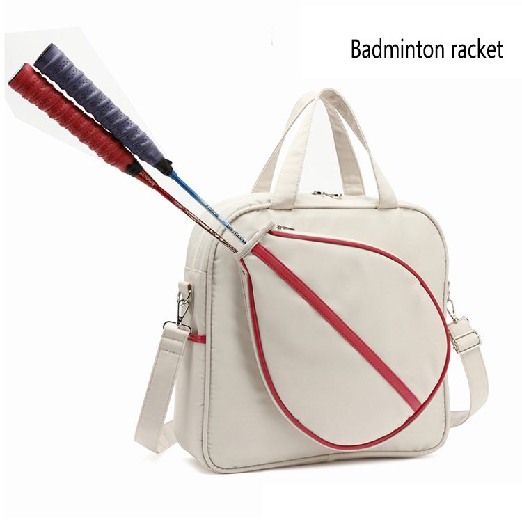 Blanco-raqueta de Bádminton