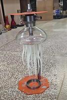 Nouveau modèle 2026 Chicha en aluminium design méduse Xkah avec lumières LED, Chicha lumineuse