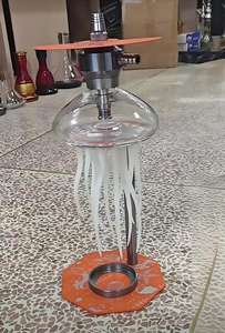 Nouveau modèle 2026 <span class=keywords><strong>Chicha</strong></span> en aluminium design méduse Xkah avec lumières LED, <span class=keywords><strong>Chicha</strong></span> lumineuse - Product Image 6