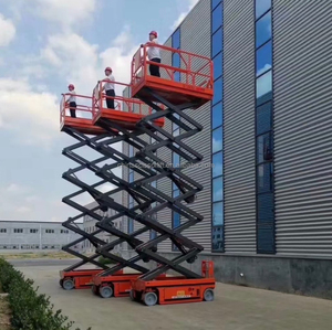 Ascenseur aérien CE facile à utiliser élévateur à ciseaux automoteur 320kg de charge 12m de hauteur pour stockage d'étagère de magasin de détail - Product Image 5