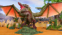 Modèle de dragon animatronique réaliste grandeur nature, dragon robotique géant crachant du feu pour la décoration des parcs d'attractions