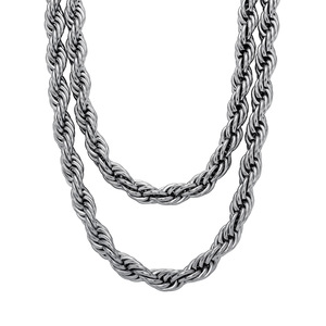 JANK23070003 Collana a Catena Grossa 10mm in Acciaio Inossidabile Intrecciata Stile Sportivo da Uomo Placcata Oro Regalo Versatile - Product Image 6