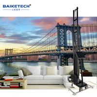 Pabrik TH-UP600P pencetak Inkjet dinding vertikal UV 3D Printer Mural dalam dan luar ruangan dengan kepala cetak 3 DX10