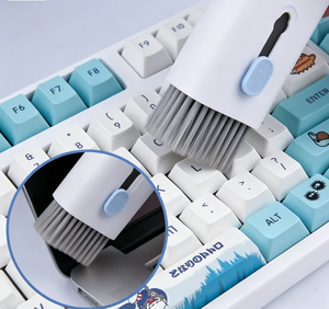 Kit de limpieza 7 en 1 para auriculares Bluetooth y teclado con cepillo de nailon, mango de plástico, herramienta de limpieza flexible y portátil para el hogar - Product Image 3