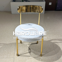 Chaise moderne convertible deux en un en acier inoxydable avec dossier en velours pour salle à manger