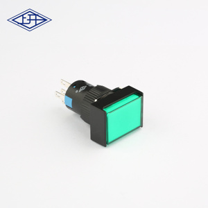 16mm 6V 12V 24V 110V 220V nhựa LED chỉ số ánh sáng đa màu tín hiệu thí điểm đèn vuông tròn Chỉ số đèn cho thiết bị - Product Image 4