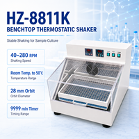 Incubadora con Agitación de Laboratorio Cenlee HZ-8811K, Control de Temperatura PID, Órbita de 28 mm, para Cultivo de Células Bacterianas, Investigación Médica