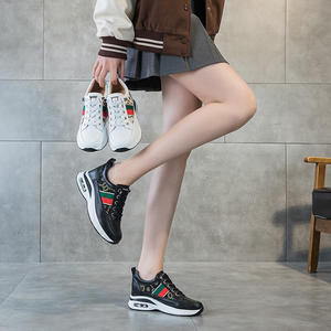 Zapatos Deportivos Casuales de Primavera para Mujer, Zapatos de Moda para Caminar y Hacer Cricket, con Amortiguación, de Piel Vacuna, Ligeros - Product Image 4