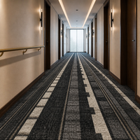 Moquettes murales antidérapantes en nylon pour couloirs d'hôtel, idéales pour les projets de passage et de couloirs d'accueil sécurisés