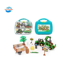 Di plastica happy farm camion del trattore giocattolo set giocattolo agricoltore per finta play