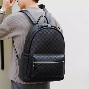 Laptop <b>Backpack</b> <b>Large</b> Capacity Crocodile Pattern Business Commuting Travel Bag For Men And Women - Product Image 4