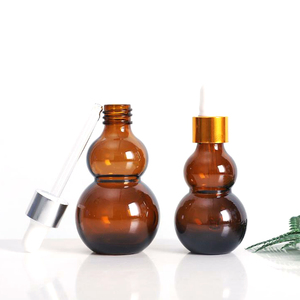 10ml 30ml Tea Gourd Glass <strong>Bottle</strong> of Essential Oil Perfume <strong>Bottle</strong> Refillable <strong>Pipette</strong> Container for Essential Oils and Perfume - Product Image 3