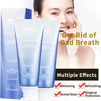 Fumeurs de marque chinoise éliminant les taches dentifrice saveur personnalisée dentifrice blanchissant à la niacinamide
