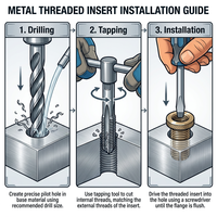 Thread Repair Inserts Fitting Reducer Adapter Galvanized Full-threaded Nuts Threaded Sleeve Screw Sleeve Coarse Thread Insert