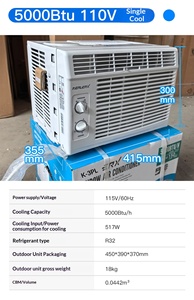 Aire Acondicionado de Ventana Monofásico Frío KC-18 de 18kg, 110V~60Hz, 5000Btu, 1HP, R32 para Exportación - Product Image 6
