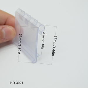 Supermarket PVC Plastic Multi Opening <strong>Hook</strong> Supermarket Price <strong>Label</strong> <strong>Holder</strong> Price <strong>Display</strong> <strong>Label</strong> Rack - Product Image 3