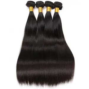 Letsfly Brazilian Straight Bundles Echthaar-Bündel 10-30 Zoll Remy Hair Weaving Extensions