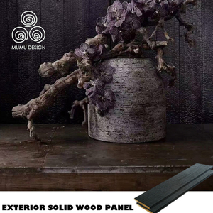 MUMU DESIGN Shou Sugi Ban Revêtement en <span class=keywords><strong>bois</strong></span> carbonisé, bardage en pin finlandais, panneau mural extérieur pour pergola, maison de jardin, usine - Product Image 3