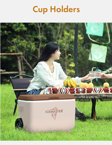 กล่องเก็บความเย็นแบบมีล้อขนาด 39 ลิตร สำหรับปิกนิกกลางแจ้ง - Product Image 5