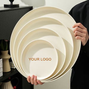 Bandeja de Servicio Multifuncional, Varios Tamaños, Logotipo Personalizado, Grado Alimenticio, PP Blanco y Negro, Apta para Lavavajillas y Microondas, para Hoteles y Restaurantes, al por Mayor - Product Image 1