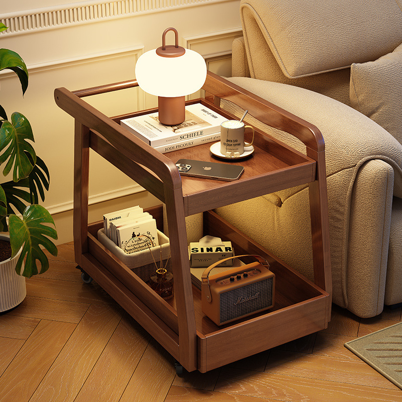 Couleur noyer, 34*60*58cm [Bois massif]
