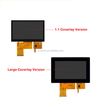 Panel táctil PCAP capacitivo OEM ODM de 4,3 pulgadas, pantalla táctil LCD, pantalla de cristal para fotocopiadora