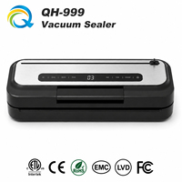 Mesin Vacuum Sealer Makanan Otomatis QH-999 Grosir Pabrik Logo Kustom OEM Komersial -65kPa Daya Hisap Kuat Kebisingan Rendah