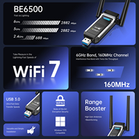 Adaptador USB Inalámbrico EDUP BE1703 Wifi7 BE6500, Tarjeta Wifi 7 Externa, Adaptador USB 3.0 Tri Banda, Tarjeta de Internet