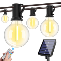 Guirlandes lumineuses LED multifonctions solaires en plastique imperméables IP44 pour la décoration de jardin